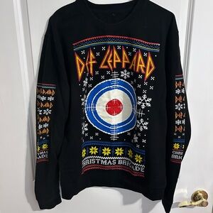 Black Def Leppard Crewneck Sweater